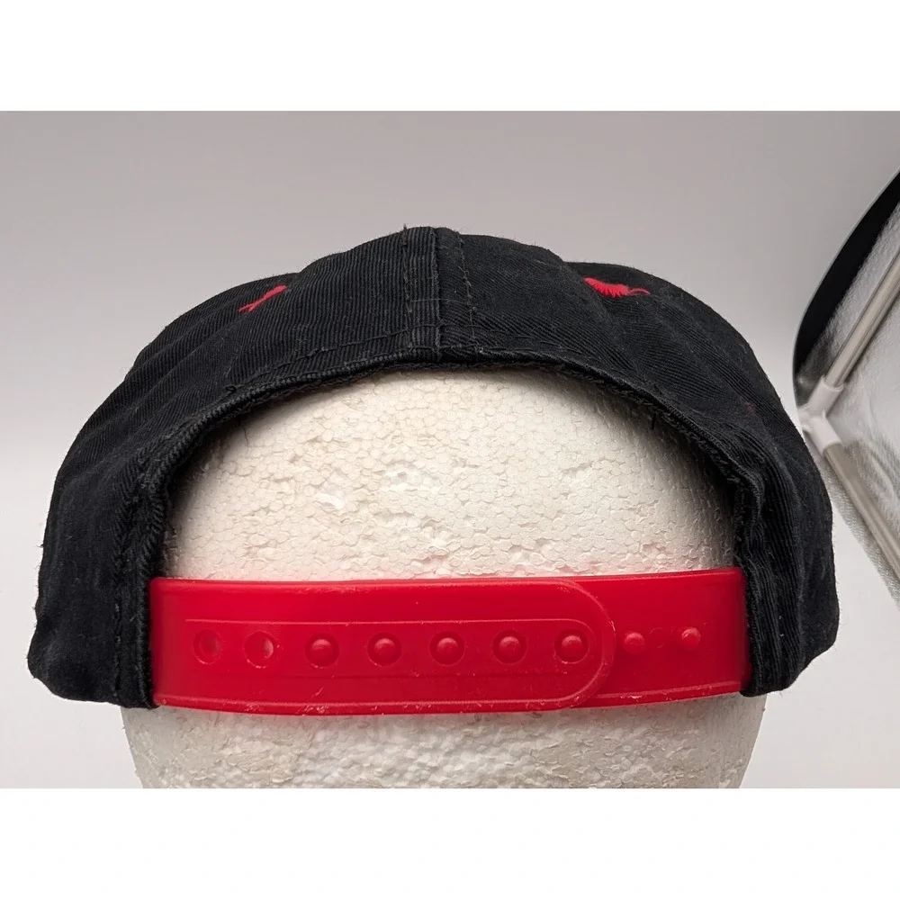 Vintage Coca-Cola Polar Bear Snapback Hat Black Red Embroidered Logo Cap